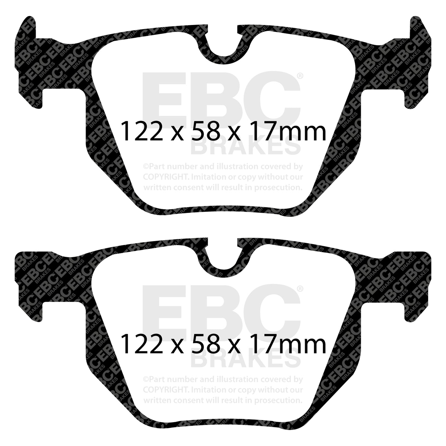 EBC Greenstuff 6000 Series Truck and SUV Brake Pad Set (DP61588)