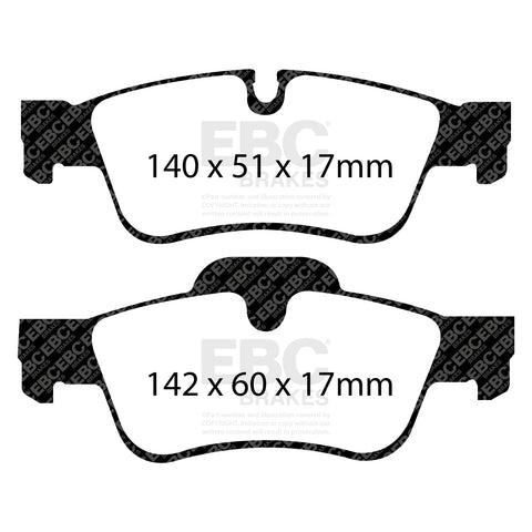 EBC Ultimax OE Replacement Brake Pad Set (DP1593)