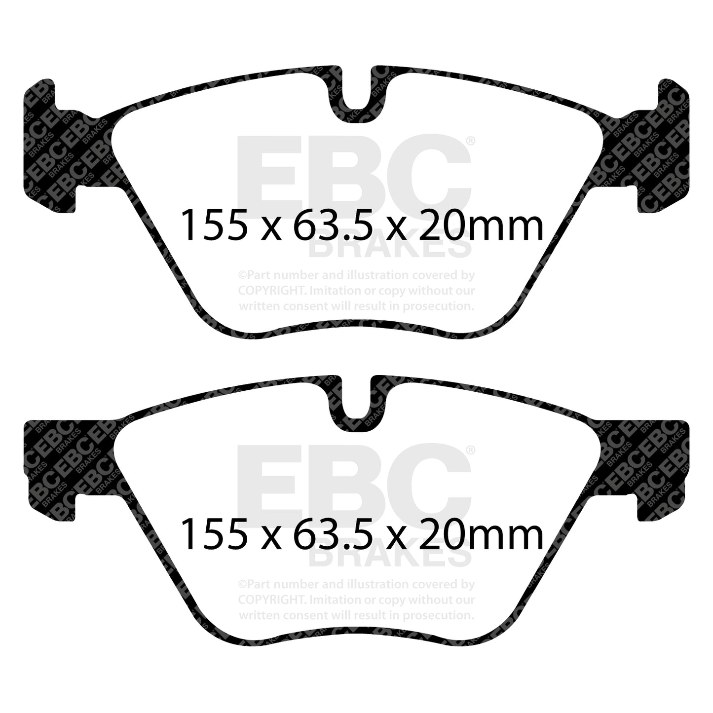 EBC Yellowstuff 4000 Series Street and Track Brake Pad Set (DP41600R)