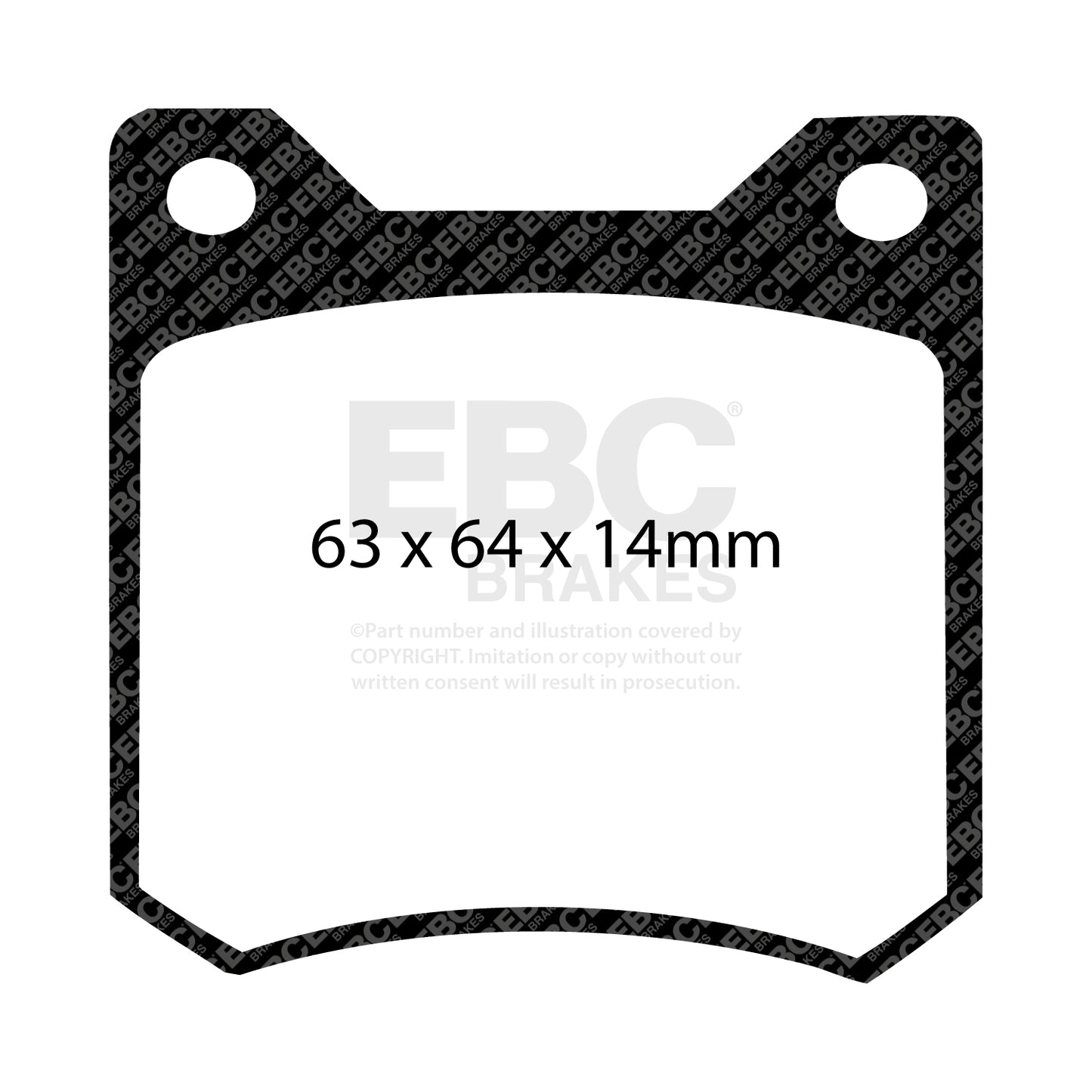 EBC Redstuff 3000 Series Sport Brake Pad Set (DP3162C)