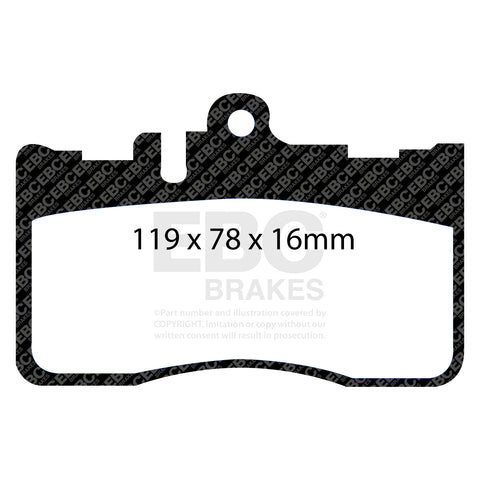 EBC Greenstuff 2000 Series Sport Brake Pad Set (DP21622)