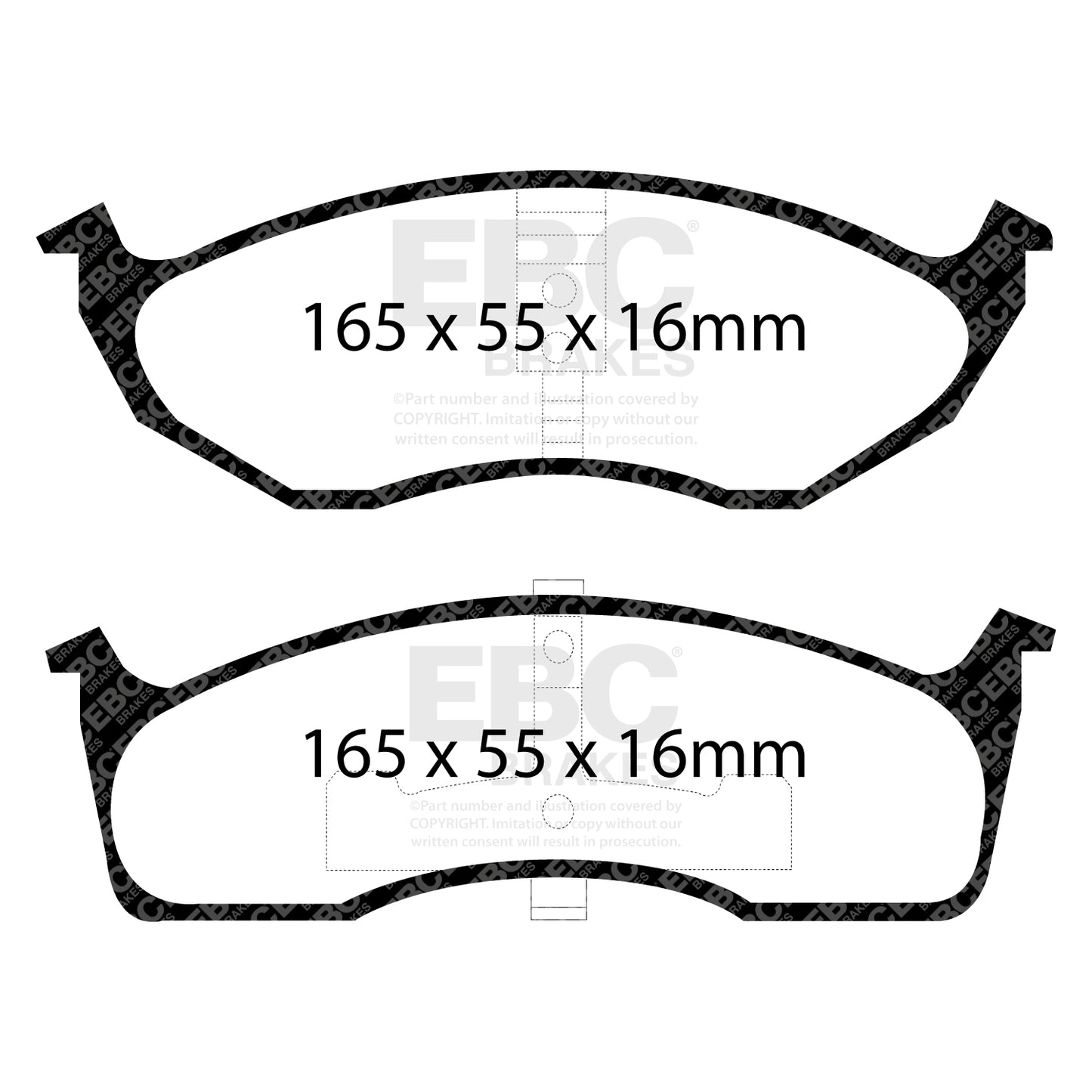 EBC Greenstuff 2000 Series Sport Brake Pad Set (DP21623)