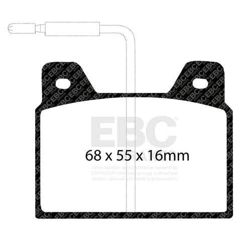 EBC Ultimax OE Replacement Brake Pad Set (DP163)