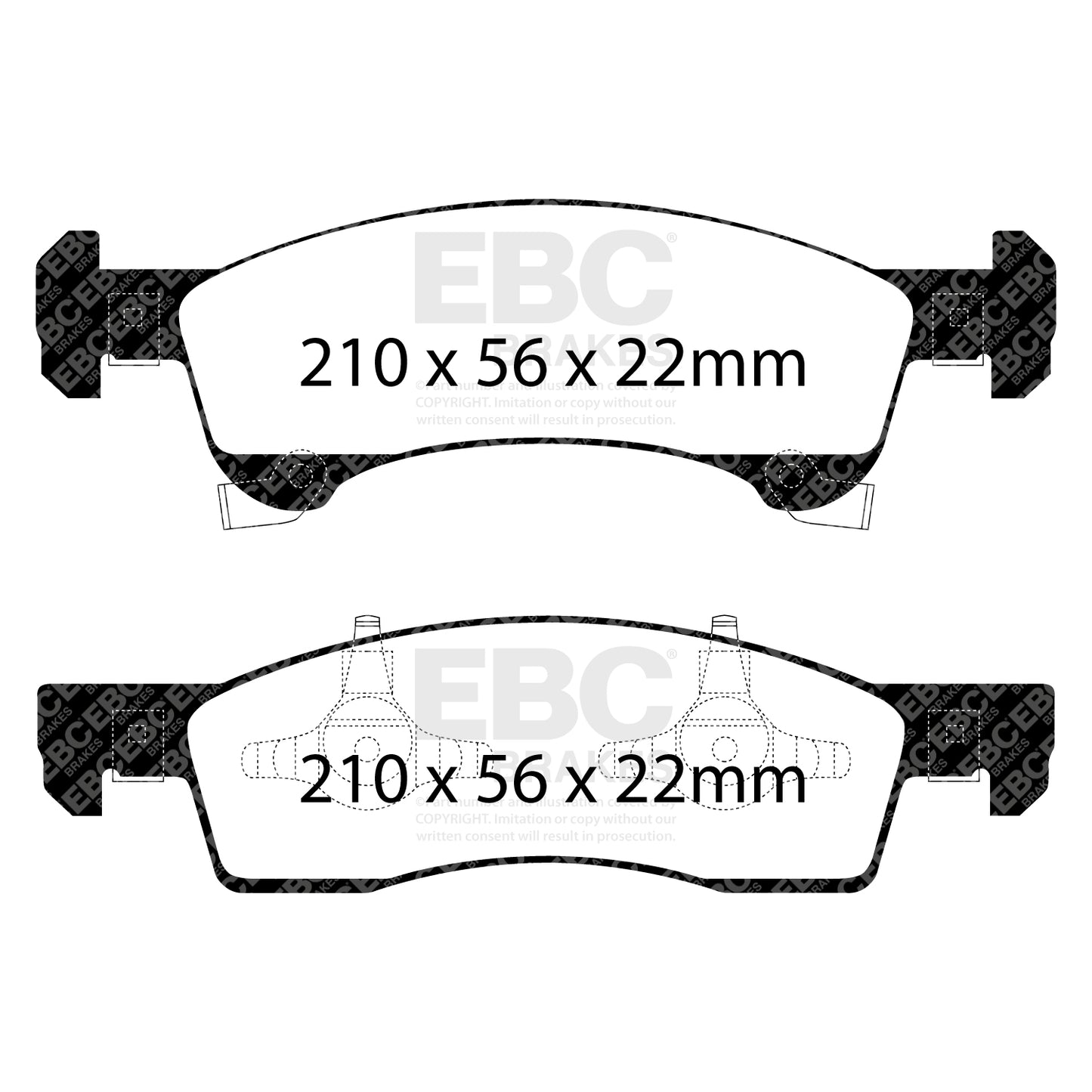 EBC Ultimax OE Replacement Brake Pad Set (DP1651)