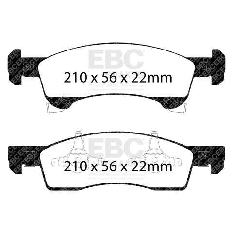 EBC Ultimax OE Replacement Brake Pad Set (DP1651)