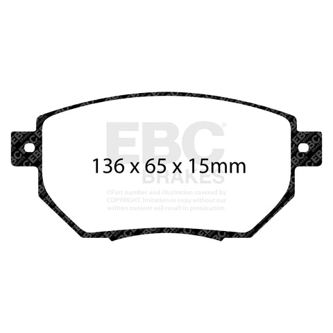 EBC Ultimax OE Replacement Brake Pad Set (DP1659)