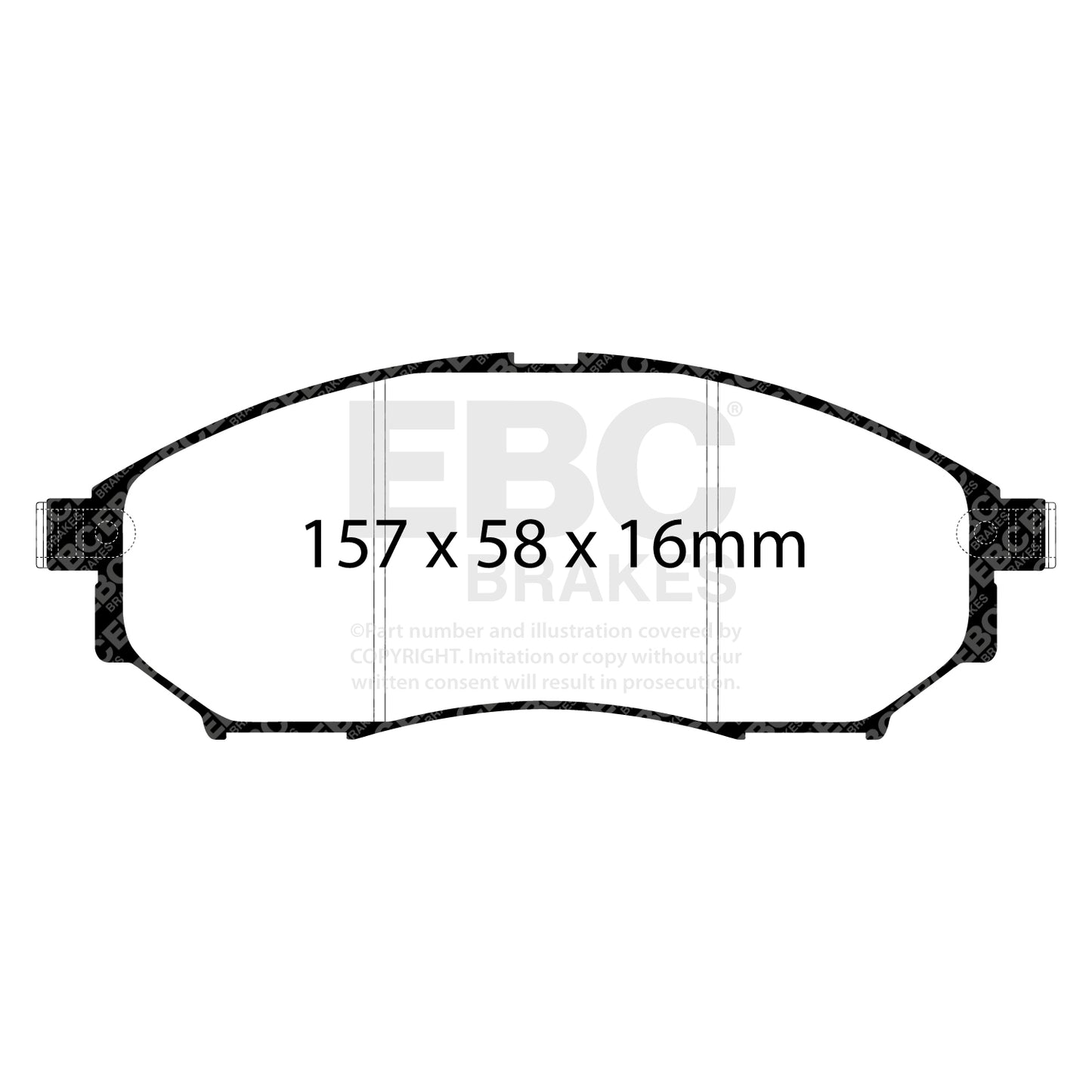 EBC Ultimax OE Replacement Brake Pad Set (DP1671)