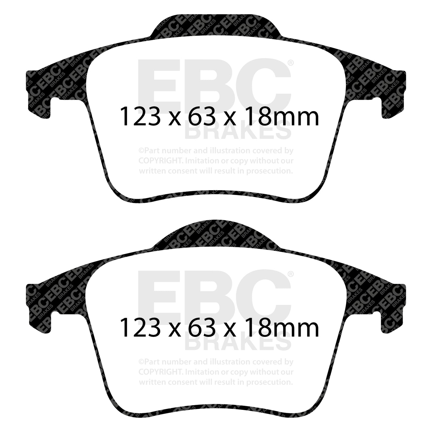 EBC Greenstuff 6000 Series Truck and SUV Brake Pad Set (DP61680)