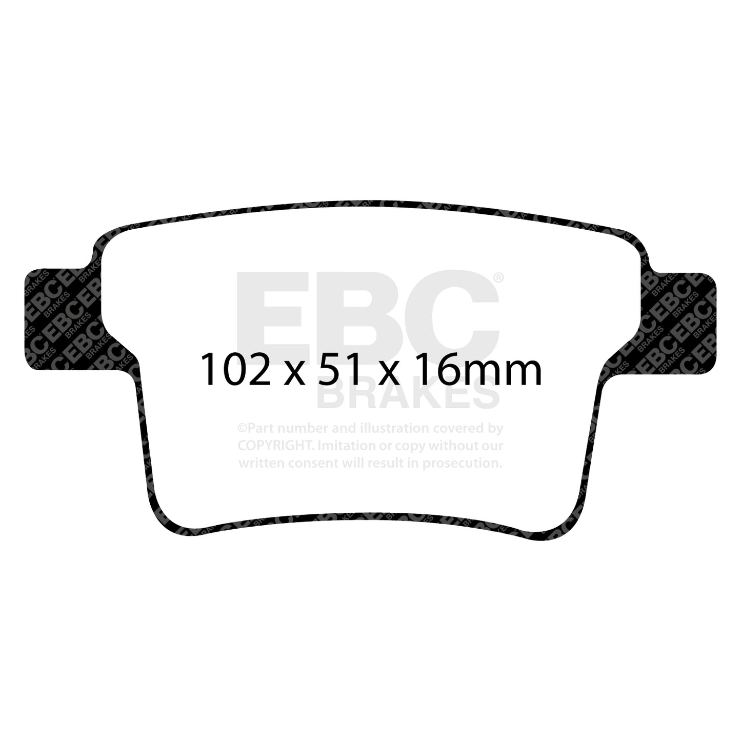 EBC Redstuff 3000 Series Sport Brake Pad Set (DP31731C)