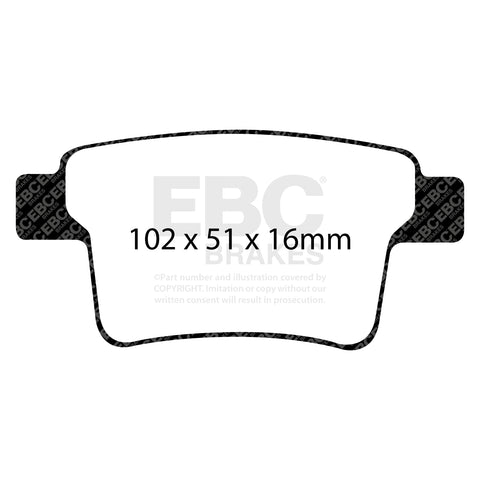 EBC Ultimax OE Replacement Brake Pad Set (DP1731)