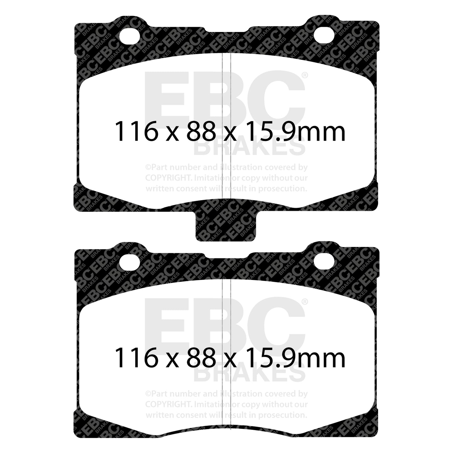 EBC Ultimax OE Replacement Brake Pad Set (DP1735)