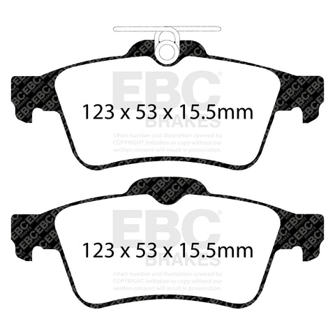 EBC Ultimax OE Replacement Brake Pad Set (DP1749)