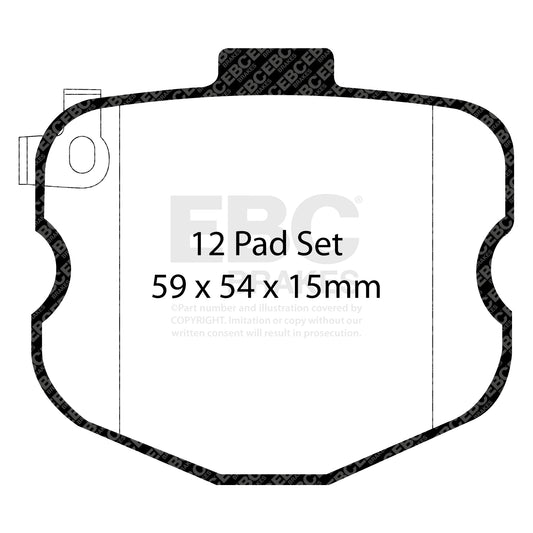 EBC Redstuff 3000 Series Sport Brake Pad Set (DP31771/3C)