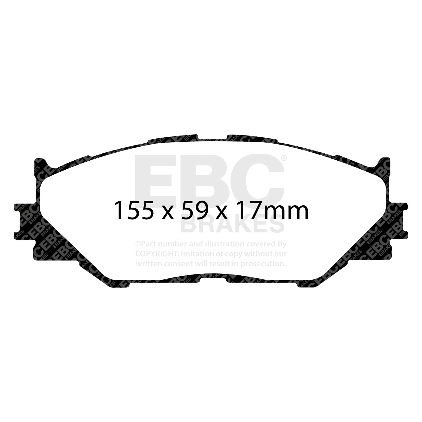 EBC Yellowstuff 4000 Series Street and Track Brake Pad Set (DP41772R)