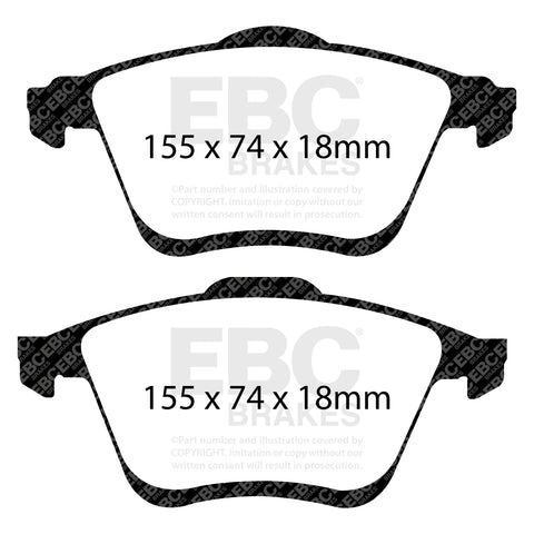 EBC Greenstuff 2000 Series Sport Brake Pad Set (DP21773)