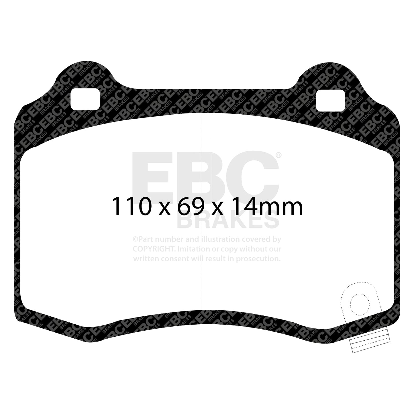 EBC Greenstuff 6000 Series Truck and SUV Brake Pad Set (DP61788)