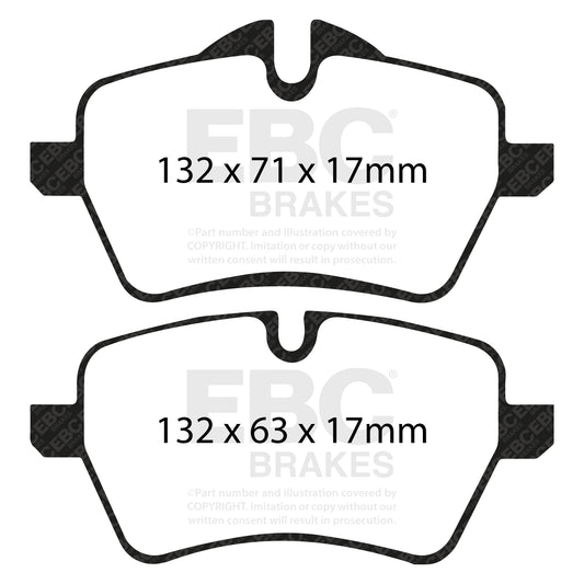 EBC Redstuff 3000 Series Sport Brake Pad Set (DP31789C)