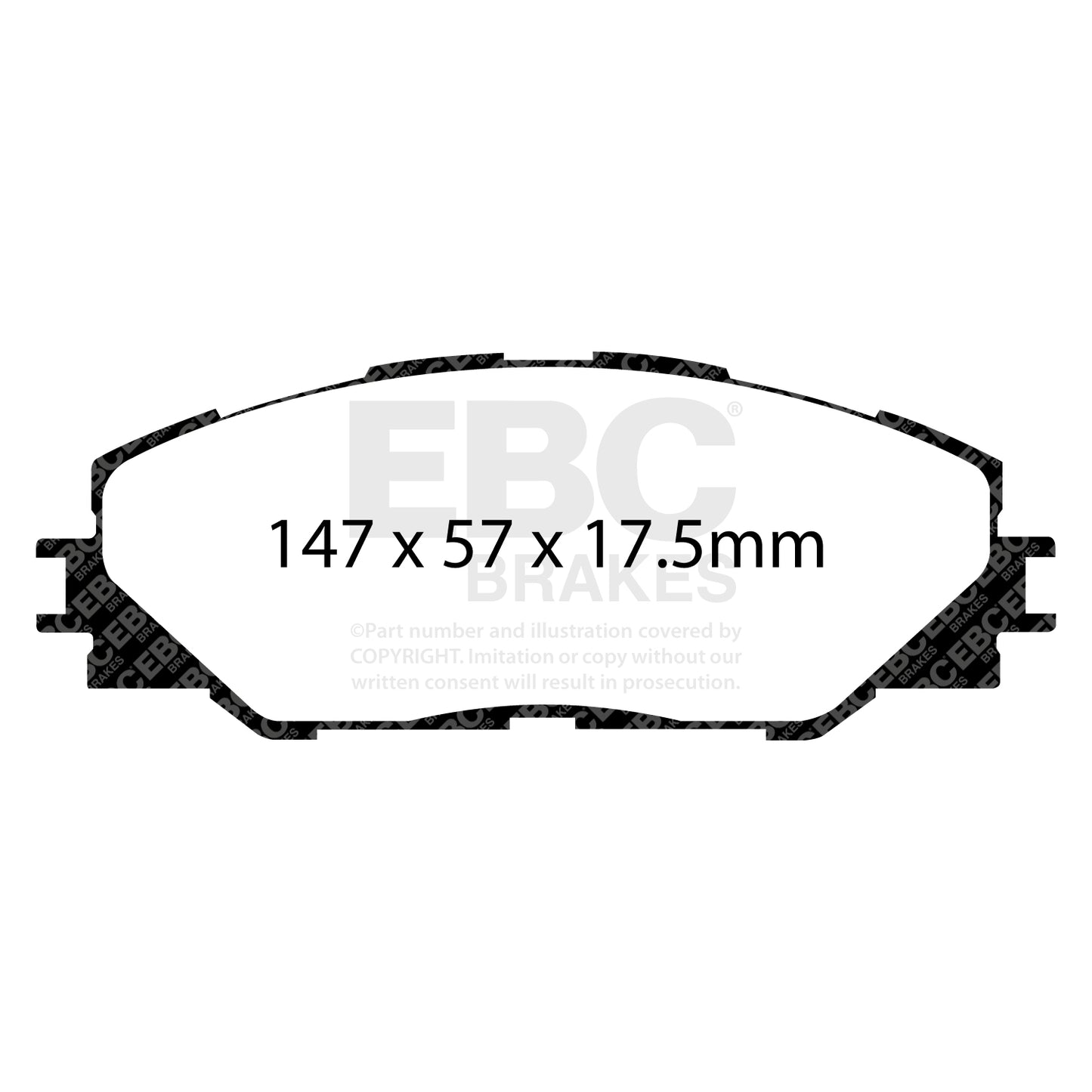 EBC Greenstuff 6000 Series Truck and SUV Brake Pad Set (DP61792)