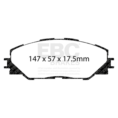 EBC Greenstuff 6000 Series Truck and SUV Brake Pad Set (DP61792)