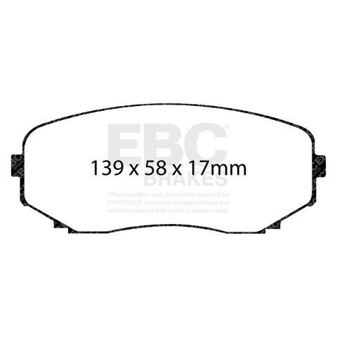 EBC Greenstuff 2000 Series Sport Brake Pad Set (DP21794)