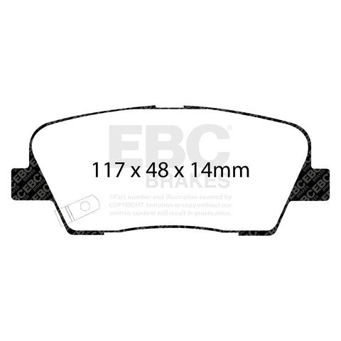 EBC Greenstuff 2000 Series Sport Brake Pad Set (DP21806)