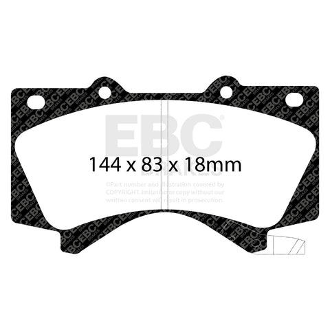 EBC Ultimax OE Replacement Brake Pad Set (DP1815)