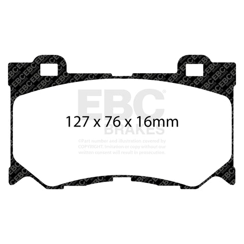 EBC Greenstuff 2000 Series Sport Brake Pad Set (DP21823)