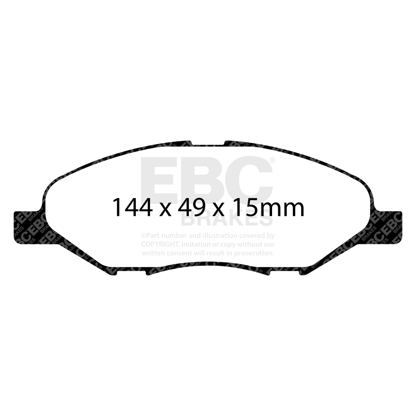 EBC Greenstuff 2000 Series Sport Brake Pad Set (DP21832)