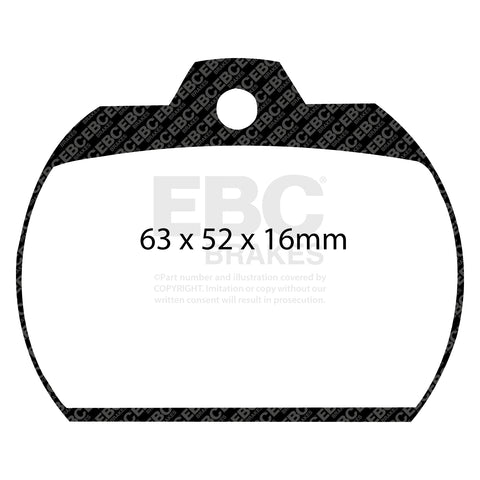 EBC Ultimax OE Replacement Brake Pad Set (DP184)