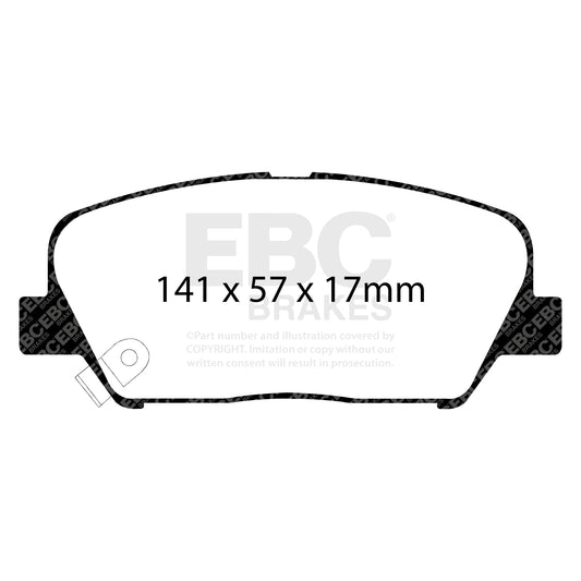 EBC Redstuff 3000 Series Sport Brake Pad Set (DP31856C)