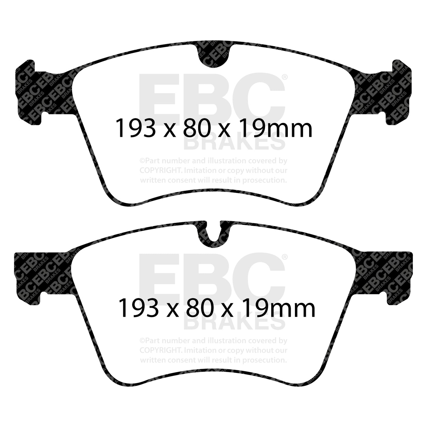 EBC Greenstuff 6000 Series Truck and SUV Brake Pad Set (DP61860)