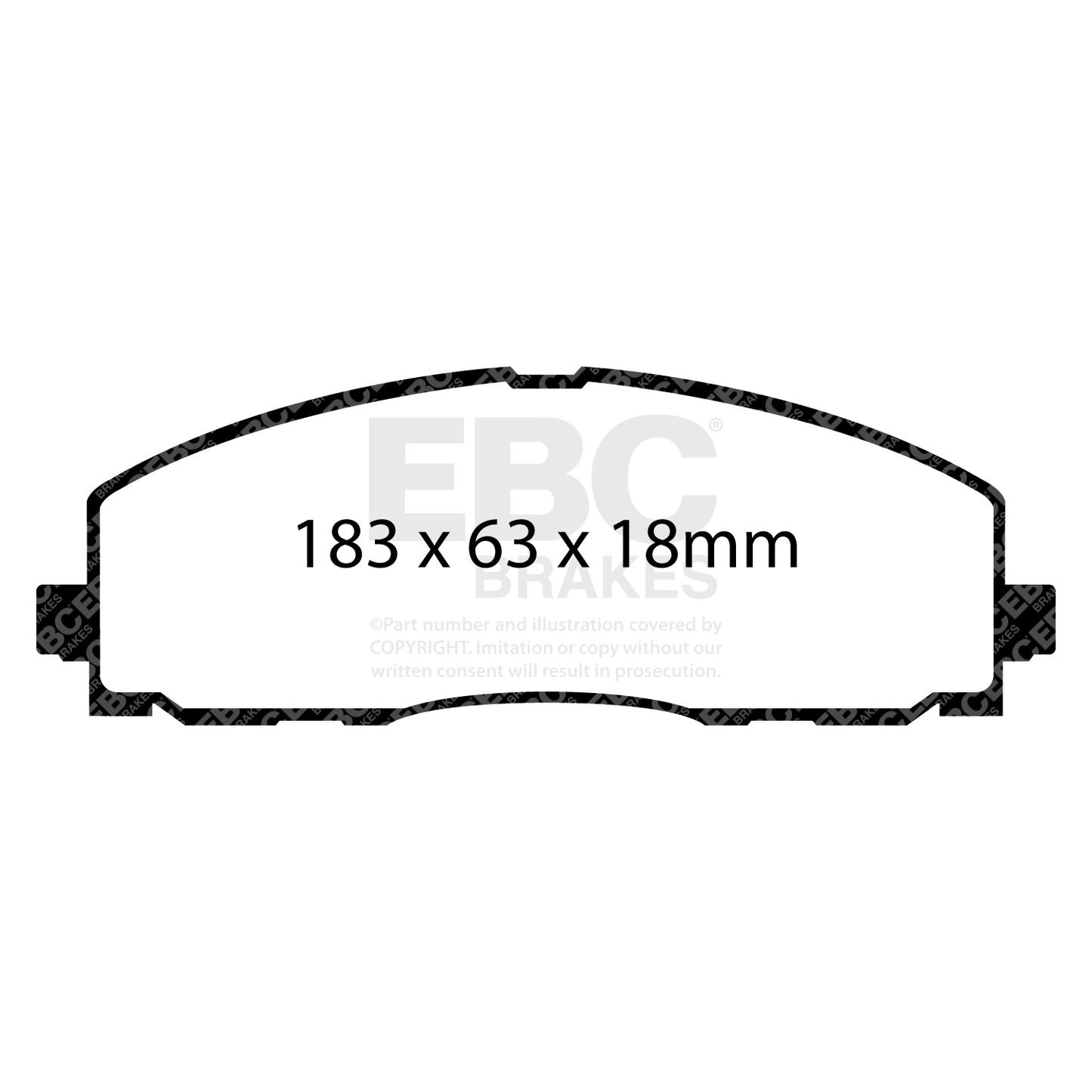 EBC Yellowstuff 4000 Series Street and Track Brake Pad Set (DP41888R)