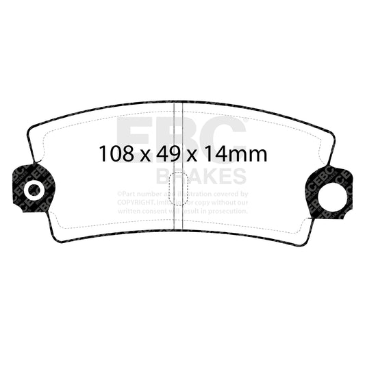 EBC Redstuff 3000 Series Sport Brake Pad Set (DP3189C)