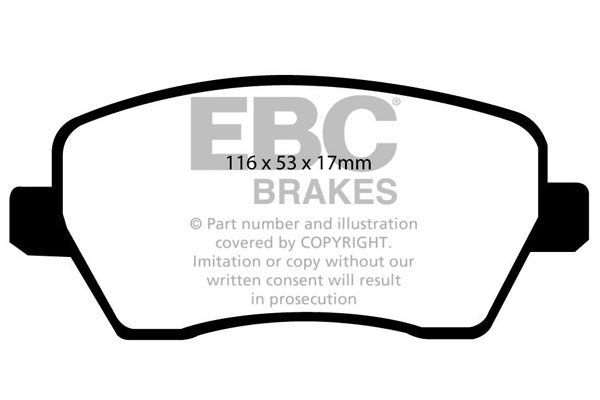 EBC Ultimax OE Replacement Brake Pad Set (DP1903)