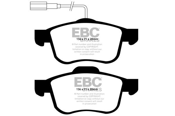 EBC Greenstuff 2000 Series Sport Brake Pad Set (DP21904)