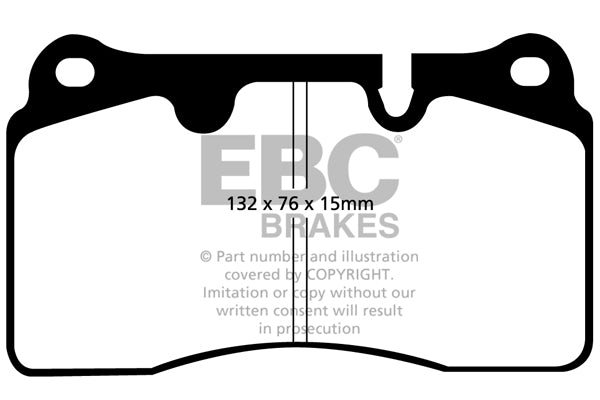 EBC Bluestuff NDX Trackday Brake Pad Set (DP51908NDX)