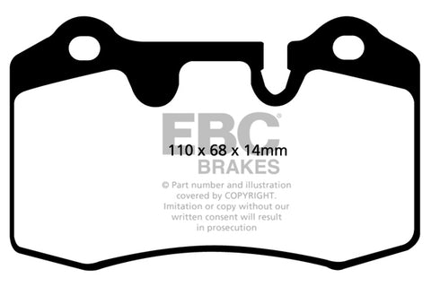 EBC Redstuff 3000 Series Sport Brake Pad Set (DP31909C)