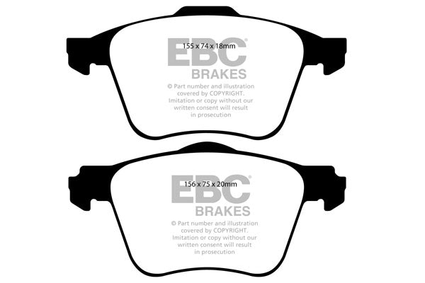 EBC Greenstuff 2000 Series Sport Brake Pad Set (DP21914)