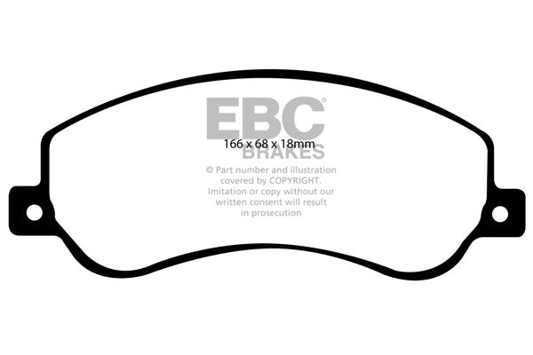 EBC Greenstuff 6000 Series Truck and SUV Brake Pad Set (DP61917)