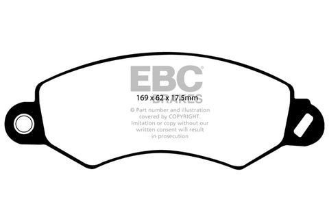 EBC Ultimax OE Replacement Brake Pad Set (DP1919)