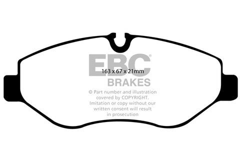 EBC Greenstuff 6000 Series Truck and SUV Brake Pad Set (DP61926)