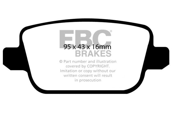 EBC Ultimax OE Replacement Brake Pad Set (DP1933)