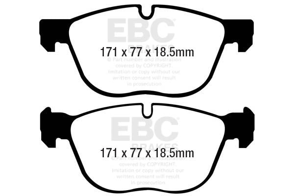 EBC Greenstuff 6000 Series Truck and SUV Brake Pad Set (DP61938)