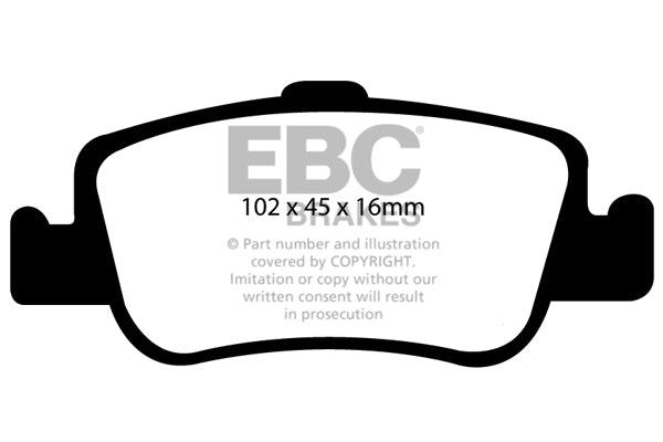 EBC Ultimax OE Replacement Brake Pad Set (DP1949)