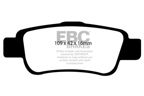 EBC Ultimax OE Replacement Brake Pad Set (DP1952)