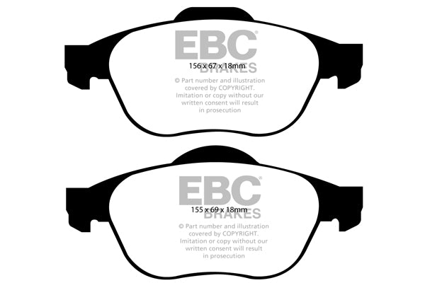 EBC Greenstuff 2000 Series Sport Brake Pad Set (DP21958)