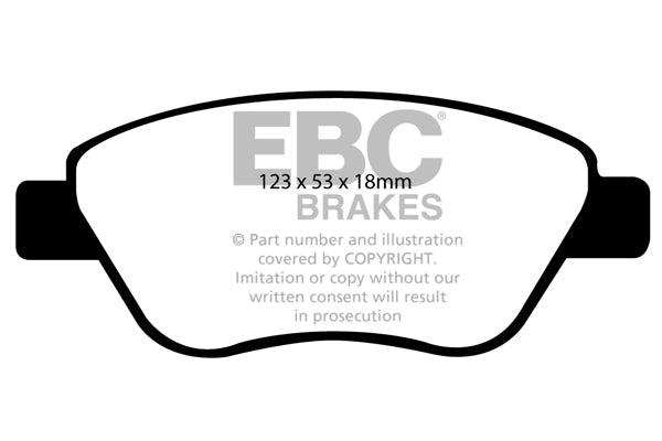 EBC Greenstuff 2000 Series Sport Brake Pad Set (DP21965)