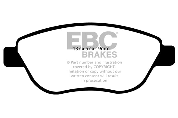 EBC Ultimax OE Replacement Brake Pad Set (DP1966)