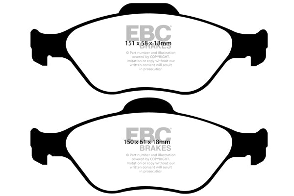 EBC Ultimax OE Replacement Brake Pad Set (DP1972)