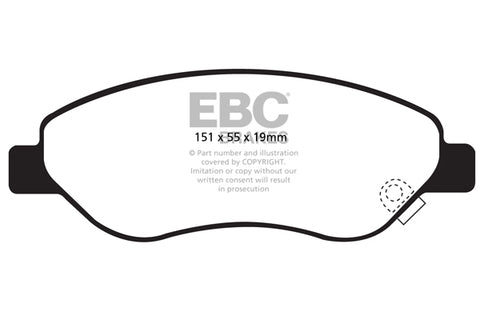 EBC Greenstuff 2000 Series Sport Brake Pad Set (DP21981)